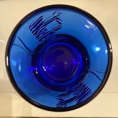 コカコーラ 未発売 限定品 未使用 ブルーガラス グラスの画像