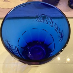 コカコーラ 未発売 限定品 未使用 ブルーガラス グラスの画像