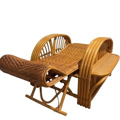 KOIZUMI 籐ラタン リクライニングチェア コイズミの画像