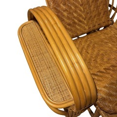 KOIZUMI 籐ラタン リクライニングチェア コイズミの画像