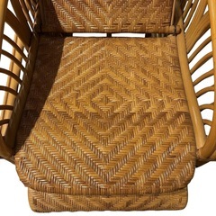 KOIZUMI 籐ラタン リクライニングチェア コイズミの画像