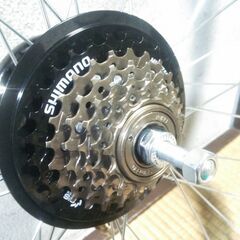 ★２７インチ★LEDオートライト＋６段ギア後輪set★バンドブレーキ★タイヤ新品★②の画像