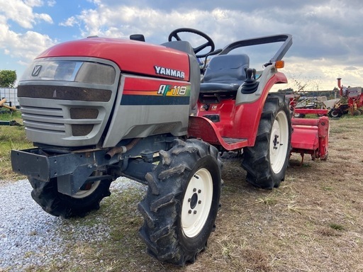 ヤンマー AF118 パワステ 逆転 倍速 水平 自動深耕 旋回 バックアップ アワメータ746時間 トラクター 中古 引き取り限定