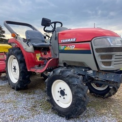 ヤンマー AF118 パワステ 逆転 倍速 水平 自動深耕 旋回 バックアップ アワメータ746時間 トラクター 中古 引き取り限定の画像