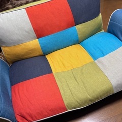 カラフルソファ　パッチワーク　HIKAKINの画像