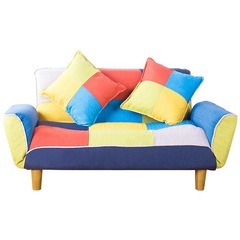 カラフルソファ　パッチワーク　HIKAKINの画像