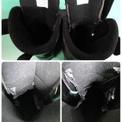 ● 7)キッズ ジュニア スノーボードブーツ 23-24cm カラフル ステッチ×黒 カッコイイ 可愛い 子供用 (ZOMA 130cm セット ばらし品) 中古 ③の画像