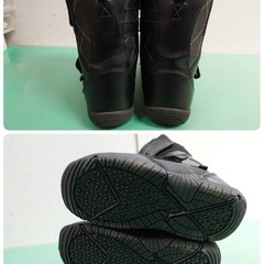 ● 7)キッズ ジュニア スノーボードブーツ 23-24cm カラフル ステッチ×黒 カッコイイ 可愛い 子供用 (ZOMA 130cm セット ばらし品) 中古 ③の画像
