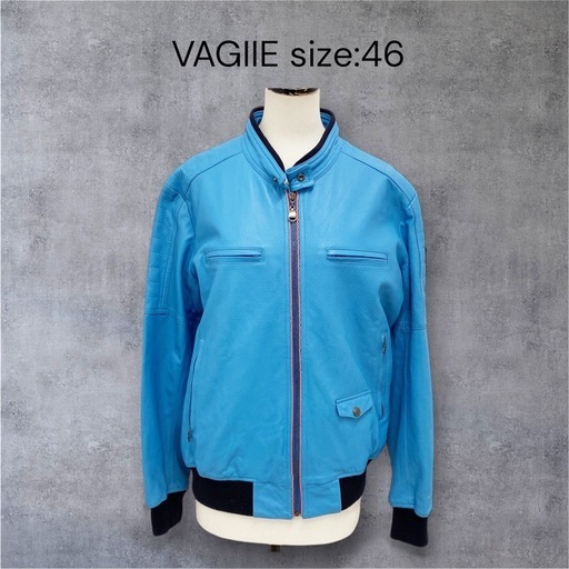 VAGIIE 羊革 ラムレザー シングル ライダースジャケット46 バジエ
