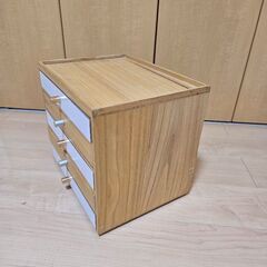 木製A4レターケース ナチュラル 書類ケースの画像