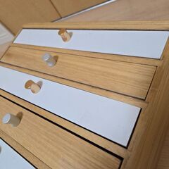 木製A4レターケース ナチュラル 書類ケースの画像