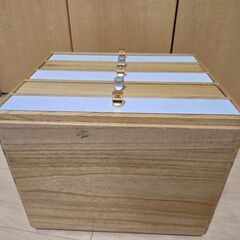 木製A4レターケース ナチュラル 書類ケースの画像