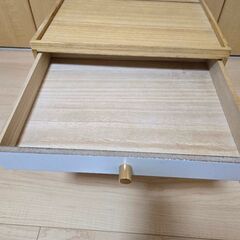 木製A4レターケース ナチュラル 書類ケースの画像