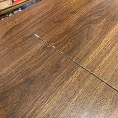 昇降・引き出し付き木製ローテブルの画像