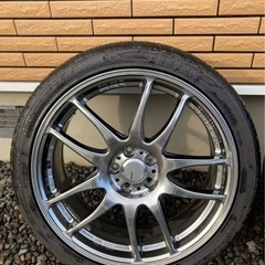  WORKエモーション　キワミ18インチタイヤセットの画像