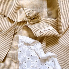 SWEET MOMMY 授乳カバー 授乳ケープ ストライプの画像