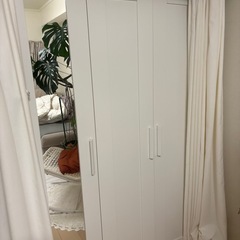 #IKEA#ワードローブ 扉3枚付, ホワイトの画像