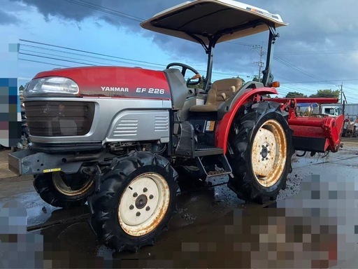 ヤンマー トラクター EF226 パワステ 26馬力 アワメータ1296時間 逆転 倍速 中古 引き取り限定