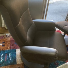 パーソナルチェア＊ハイバックチェア◆高座椅子＊オットマン付き＊状態良好◆津久見市お取引希望の画像