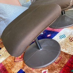 パーソナルチェア＊ハイバックチェア◆高座椅子＊オットマン付き＊状態良好◆津久見市お取引希望の画像