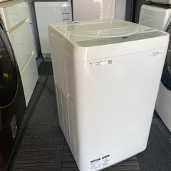 北九州市内配送無料　保証付き　シャープES-GE5C-W 全自動洗濯機 ホワイト系 [洗濯5.5kg /乾燥機能無 /上開きの画像