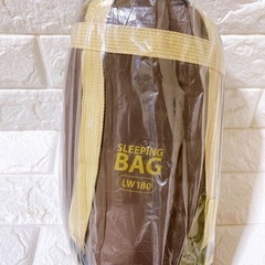 新品　寝袋　シュラフ　春夏秋用　コンパクト設計　軽い　封筒型キャンプ寝袋ブラウンの画像