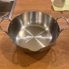 ステンレス製 天ぷら鍋 22cm（未使用）の画像