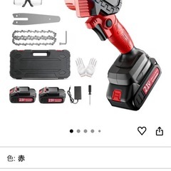 【新品未使用品】電動チェーンソー 充電式 小型チェーンソー 電動ノコギリの画像