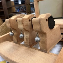 新入荷 KAWAI 河合楽器製作所 木製 犬の手押し車 玩具 知育 キッズ用品 ブナ材 インテリア  保育 おもちゃ　検) 飾り物 置物 ダイニング リビング 家具 レトロ ヴィンテージ　美品多数 格安 の画像
