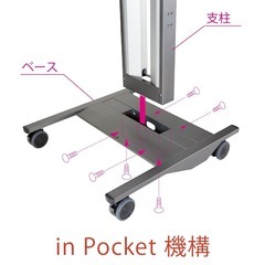 【定価16万円】100インチ対応テレビスタンド AURORA 共栄商事 FZS-90 ディスプレイ　テレビスタンド 100インチの画像