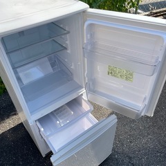 北九州市内配送無料　保証付き SJ-D14E-W 冷蔵庫 ホワイト系 [137L /2ドア /右開き/左開き付け替えタイプ]の画像