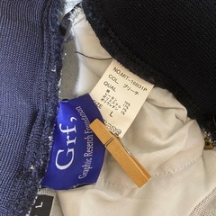 Grf, ジョガーパンツ　ブリーチ　デニム　ダメージ風の画像