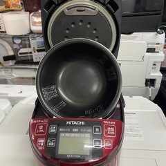 配送可能　保証付き HITACHI 炊飯器 RZ-SV100K メタリックレッドの画像