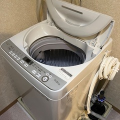 洗濯機　SHARP ES-GE7D-Wの画像