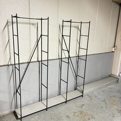 ビンテージ　什器　棚　アジャスター付き　アイアン　ラムダ　モルタル　の画像