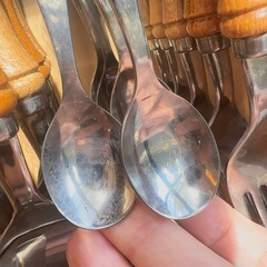 20本 木製ハンドル Tomi woodyカトラリーセットの画像