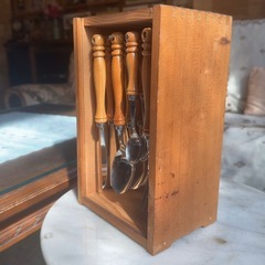 20本 木製ハンドル Tomi woodyカトラリーセットの画像