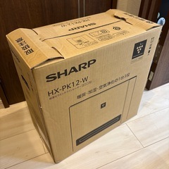 シャープ 加湿 セラミックファンヒーター HX-PK12-Wの画像