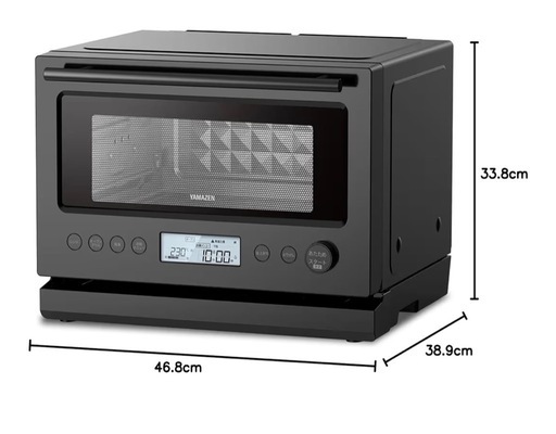 山善　加熱水蒸気 スチームオーブンレンジ 22L YRT-F220ESV(B)