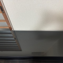 【引取限定】テレビ台（ガラス天板付き／収納力◎／高級感ブラック）の画像