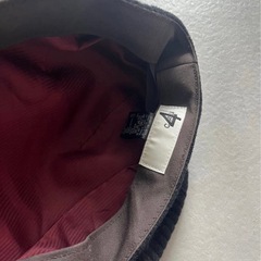 黒いリブ編みキャスケット ＣＡ4ＬＡの画像