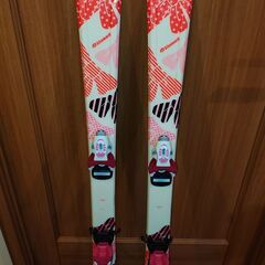 Kissmark　スキー120cm、ビンディング、ブーツ、ストックの4点セットの画像