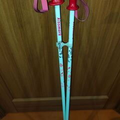 Kissmark　スキー120cm、ビンディング、ブーツ、ストックの4点セットの画像