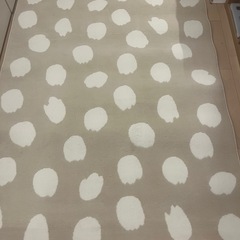 新宿手渡しIKEA ラグ カーペット　水玉模様133x195 cmの画像