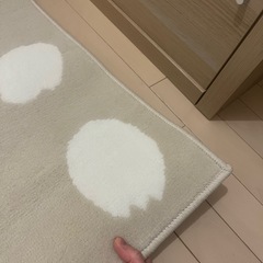 新宿手渡しIKEA ラグ カーペット　水玉模様133x195 cmの画像