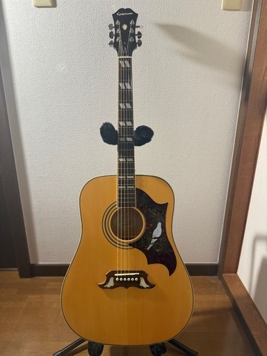 決まりましたEpiphone Dove アコースティックギター 純正バッグ付