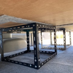 ハイエース200系標準　H16年スーパーGL4WDディーゼル　キャンピング仕様？　架台とコンパネのセット　　の画像