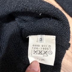 BOYCOTT 黒ニット アクリルセーターの画像