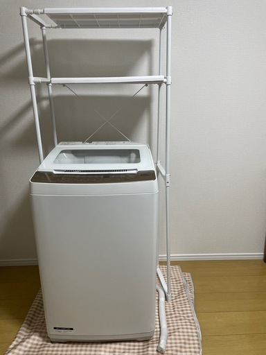 ヤマダ 全自動洗濯機8kgと棚セット
