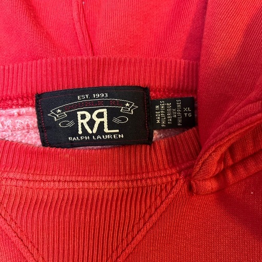 RRL ロゴフーディーパーカー